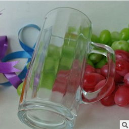 廠家直銷創意條紋玻璃扎啤杯 打造爆款促銷禮品，點亮日用百貨新商機